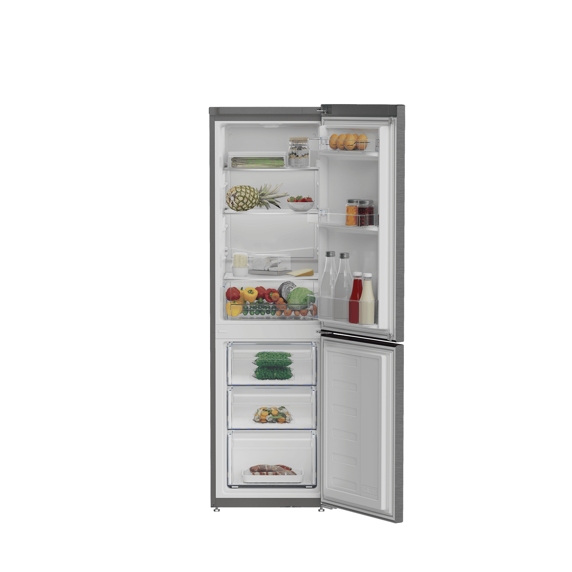 DEFY 50cm Fridge / Freezer EMB Metallic - Image 3