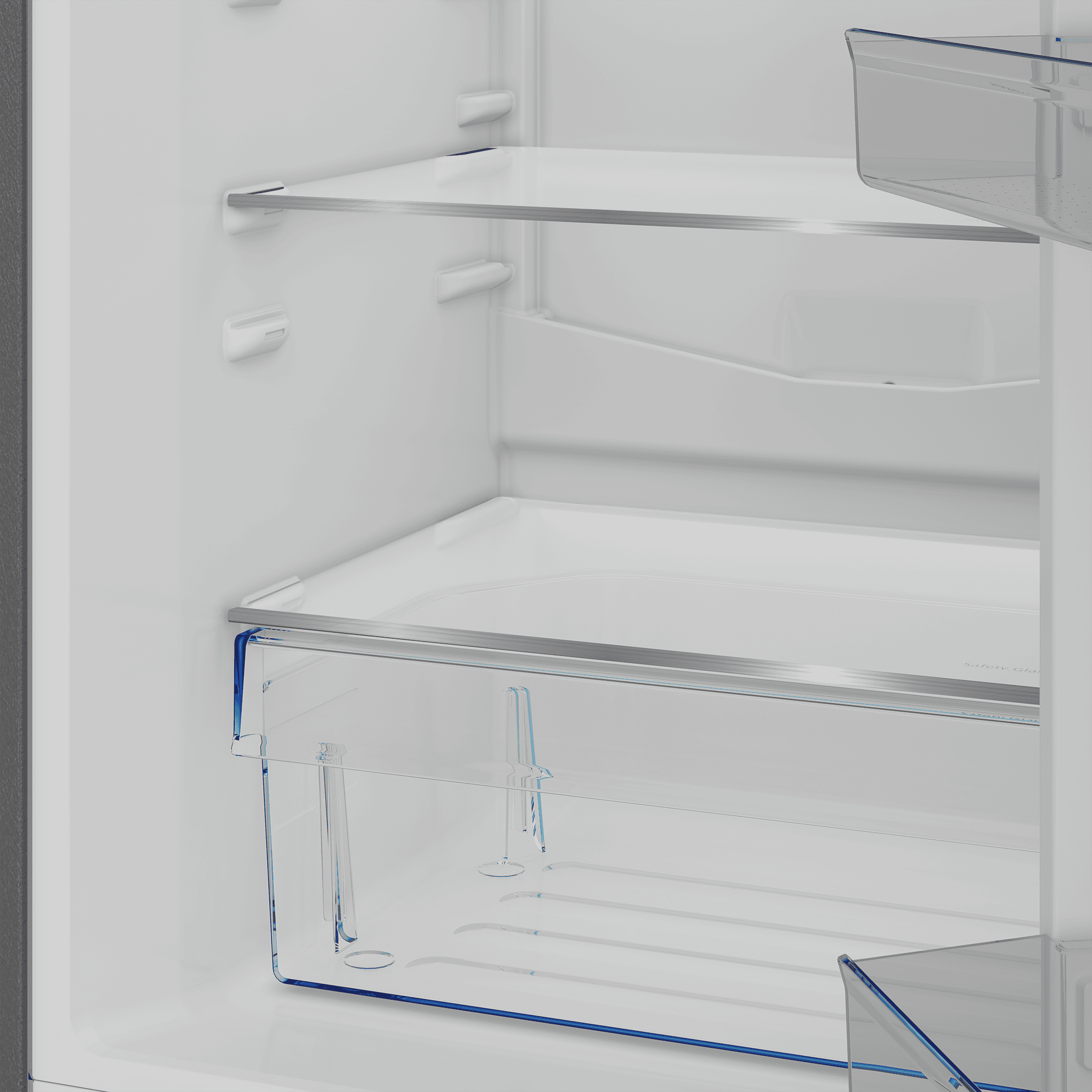DEFY 54cm Fridge / Freezer Satin Metallic - Image 8
