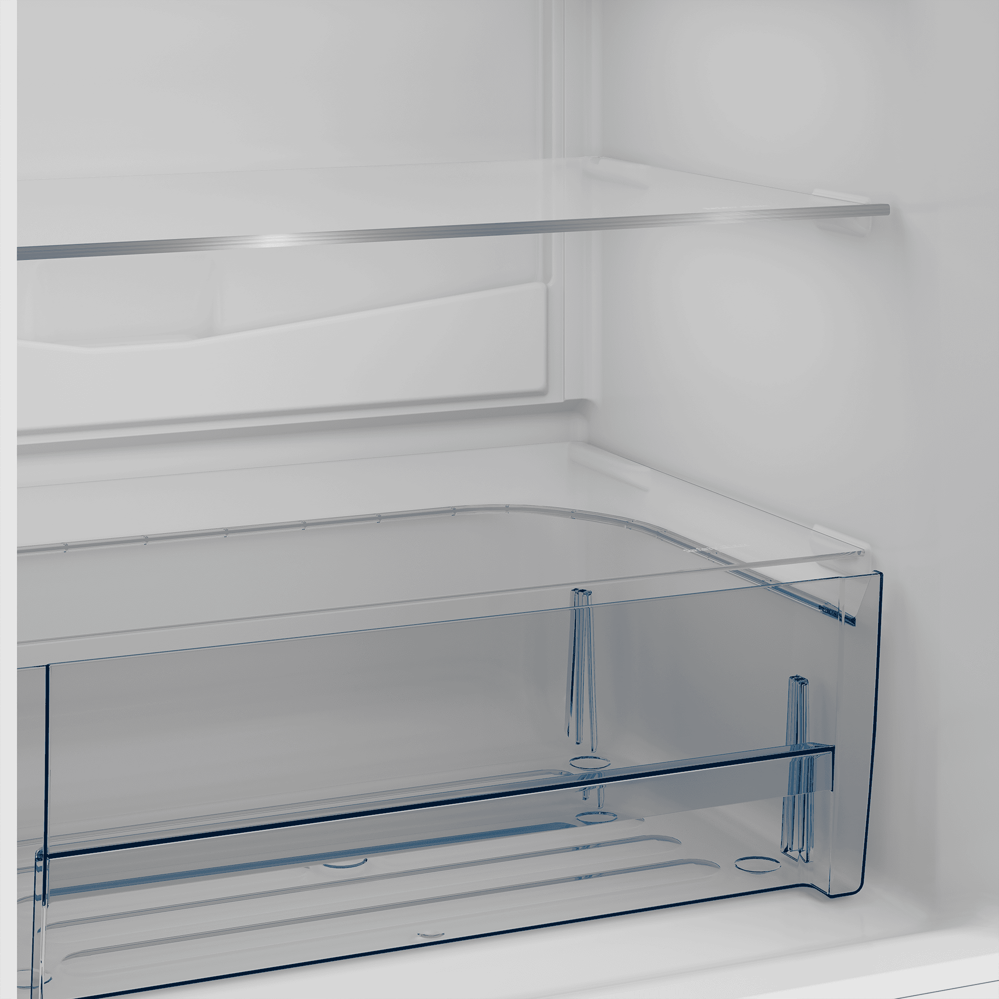 DEFY 60cm Fridge / Freezer Satin Metallic - Image 5