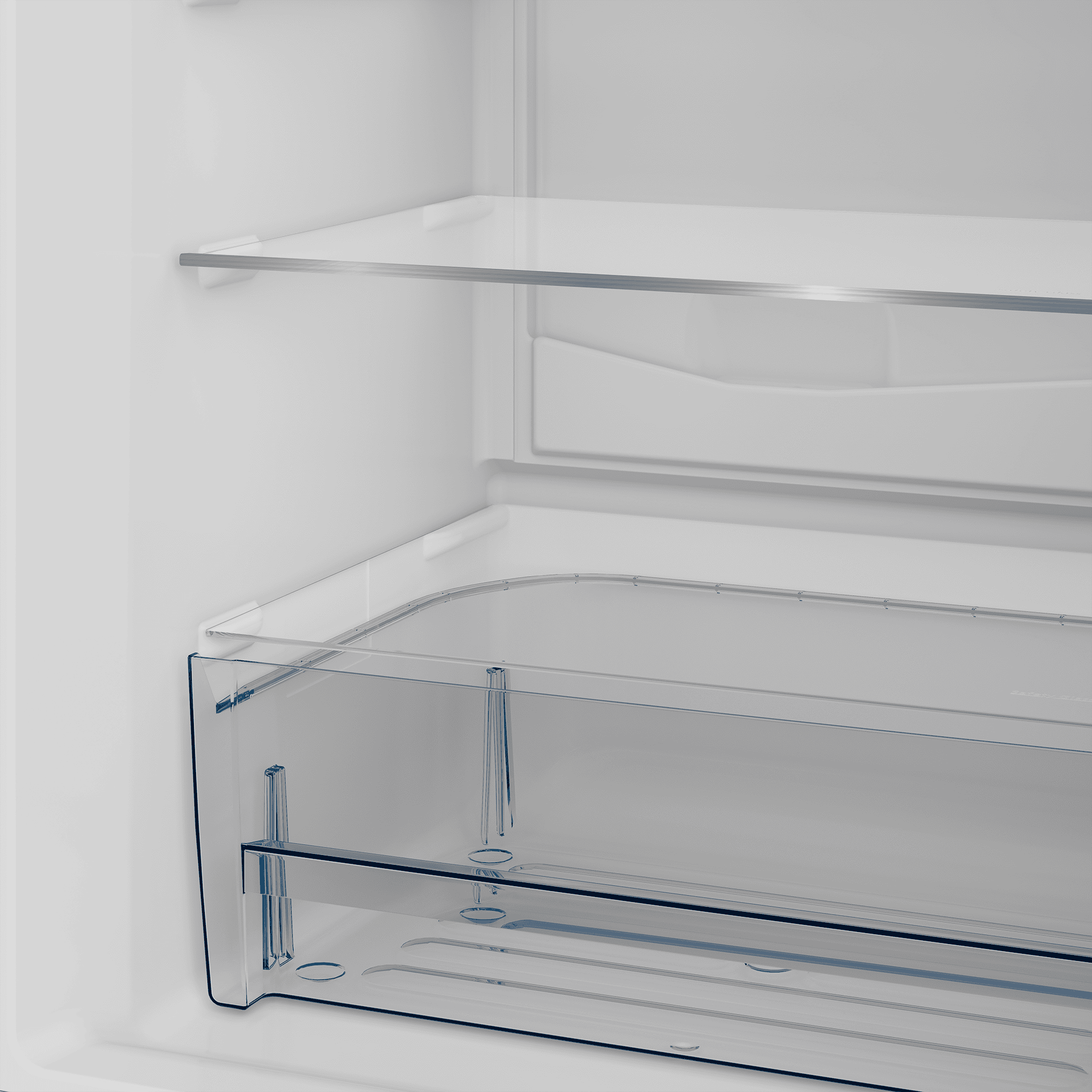 DEFY 60cm Fridge / Freezer Satin Metallic - Image 6