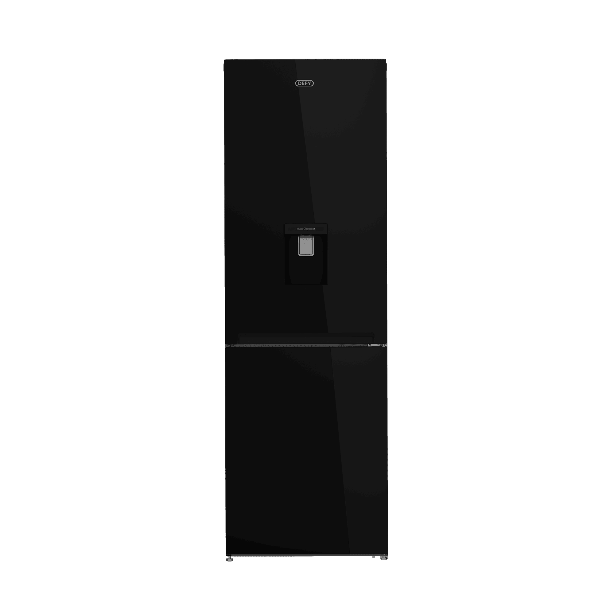 DEFY 60cm Fridge / Freezer WD Mirror Black Glass