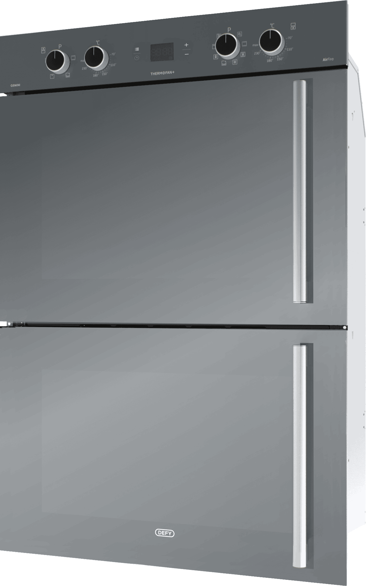 DEFY 70cm Gemini Double Oven ThermoFan+ & AirFire Mirror - Image 5