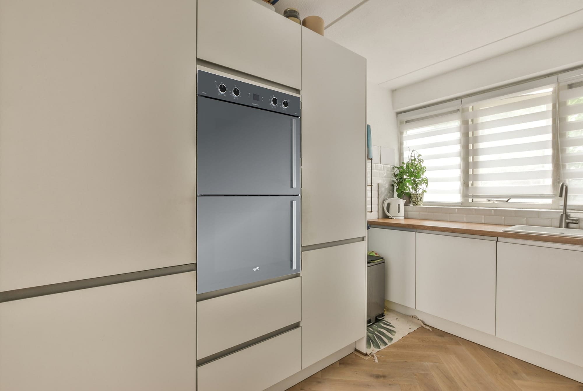DEFY 70cm Gemini Double Oven ThermoFan+ & AirFire Mirror - Image 6