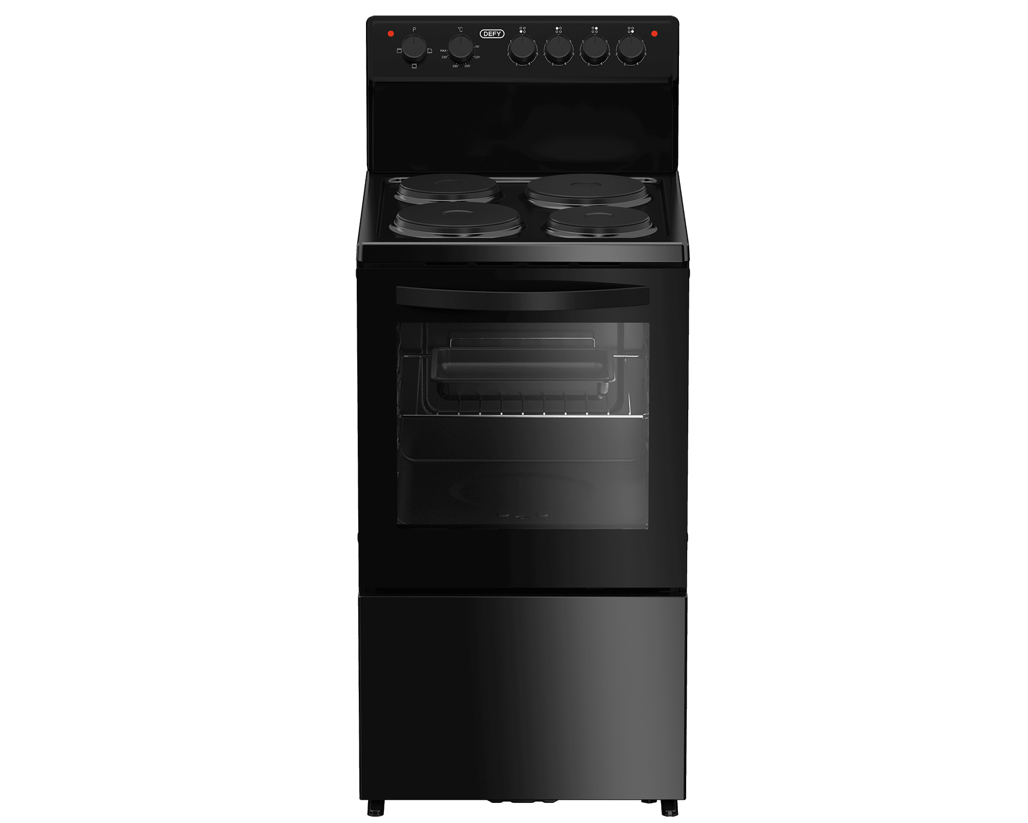 DEFY - 50cm 4 Plate Electric Stove Black RC