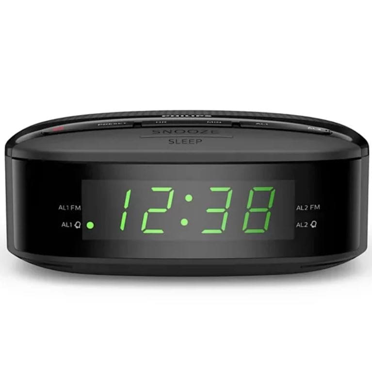 Philips - Digital Clock Radio FM | Black - Image 2
