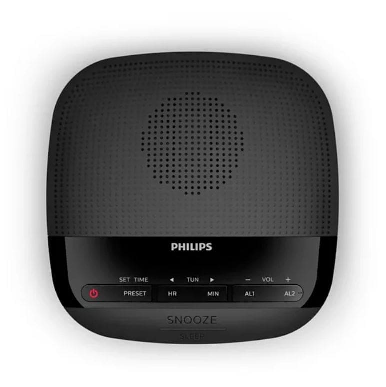 Philips - Digital Clock Radio FM | Black - Image 3