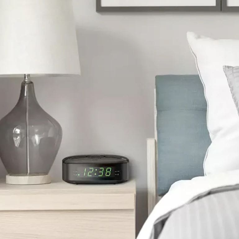 Philips - Digital Clock Radio FM | Black - Image 4