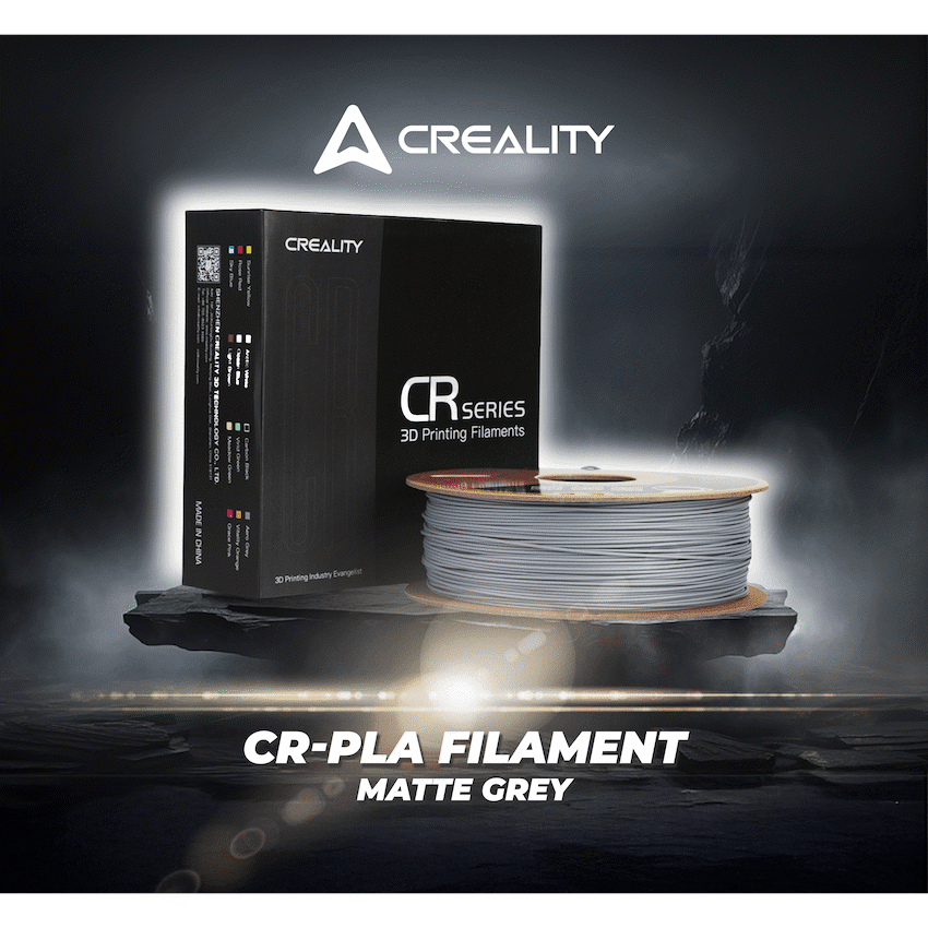 Creality CR-PLA Filament - Matte Grey 1kg - Image 4