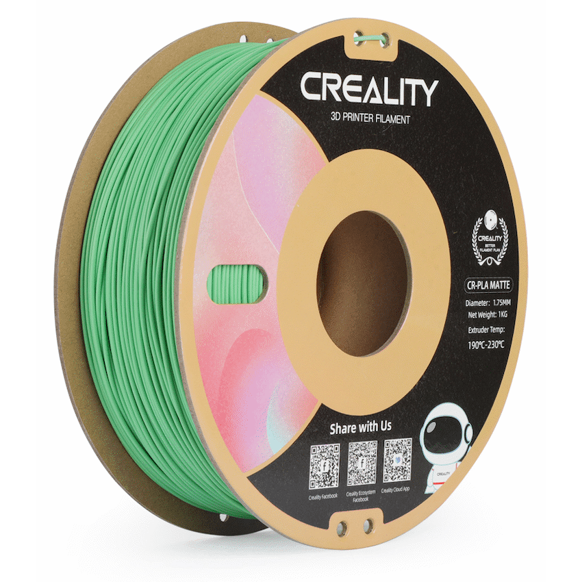 Creality CR-PLA Filament, Matte Avocado Green, 1Kg