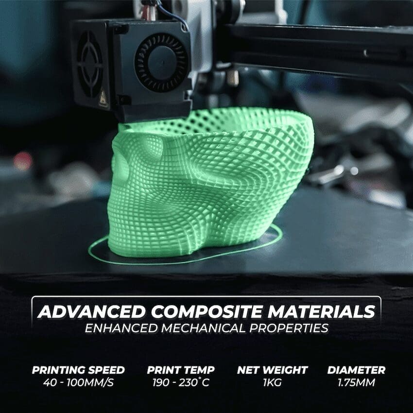Creality CR-PLA Filament, Matte Avocado Green, 1Kg - Image 2