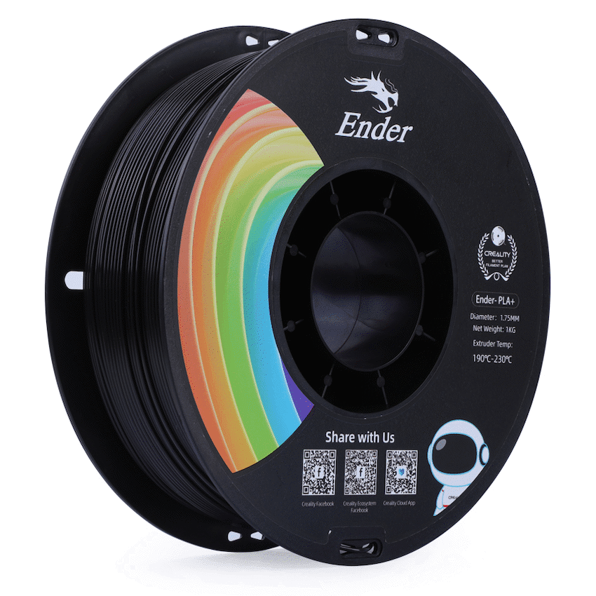 Creality Ender PLA+ Filament Black 1Kg