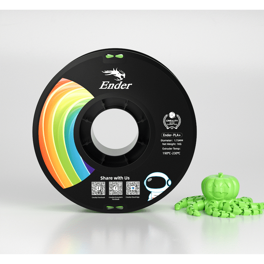 Creality Ender PLA+ Filament Apple Green 1Kg - Image 2