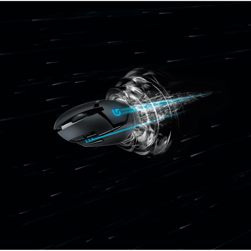 LogitechG Logitech G402 Hyperion Fury Wired Gaming Mouse - Black - Image 4