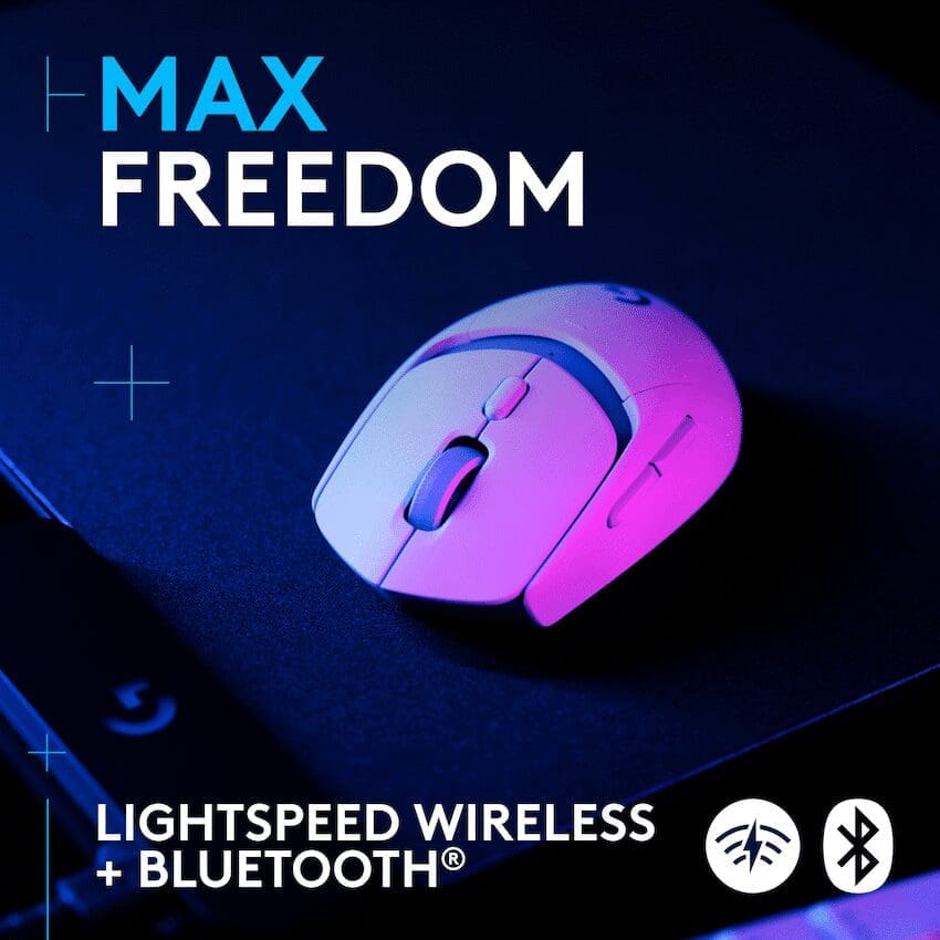 LogitechG Logitech(R) G309 Lightspeed Wireless Mouse - White - Image 3