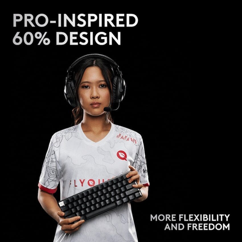 LogitechG Logitech(R) G PRO X 60 Lightspeed Gaming Keyboard - Black - Image 2