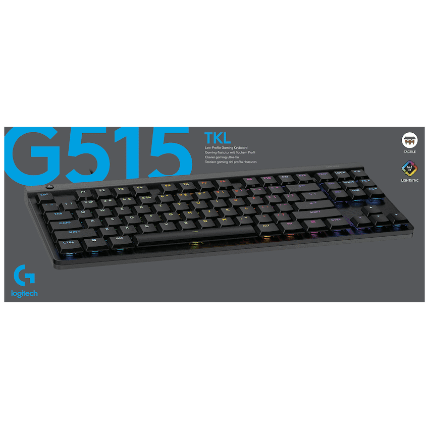 LogitechG Logitech(R) G515 TKL Wired Gaming Keyboard - Black - Image 2