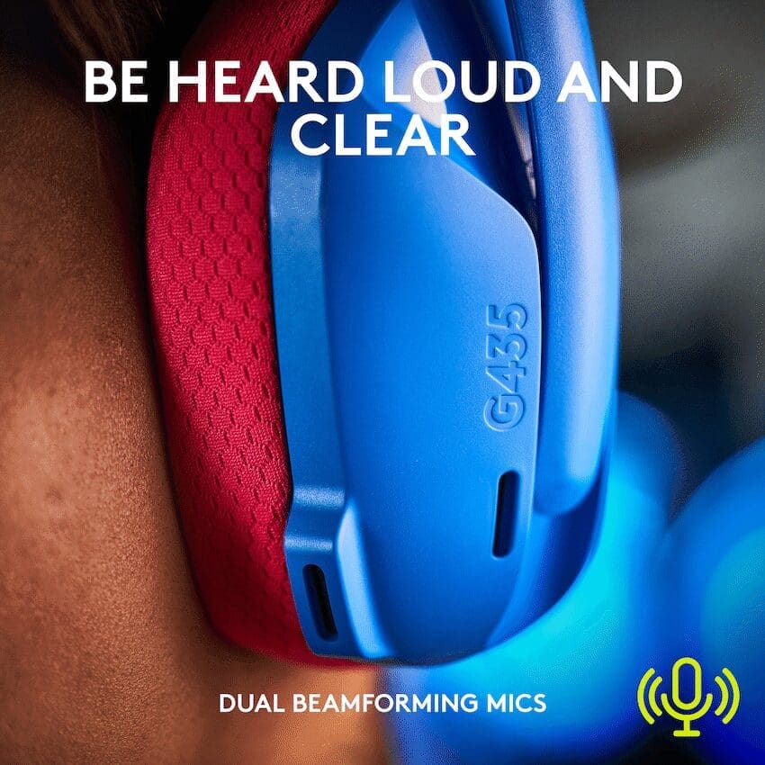 LogitechG Logitech(R) G435 LIGHTSPEED Wireless Gaming Headset - Blue - Image 2