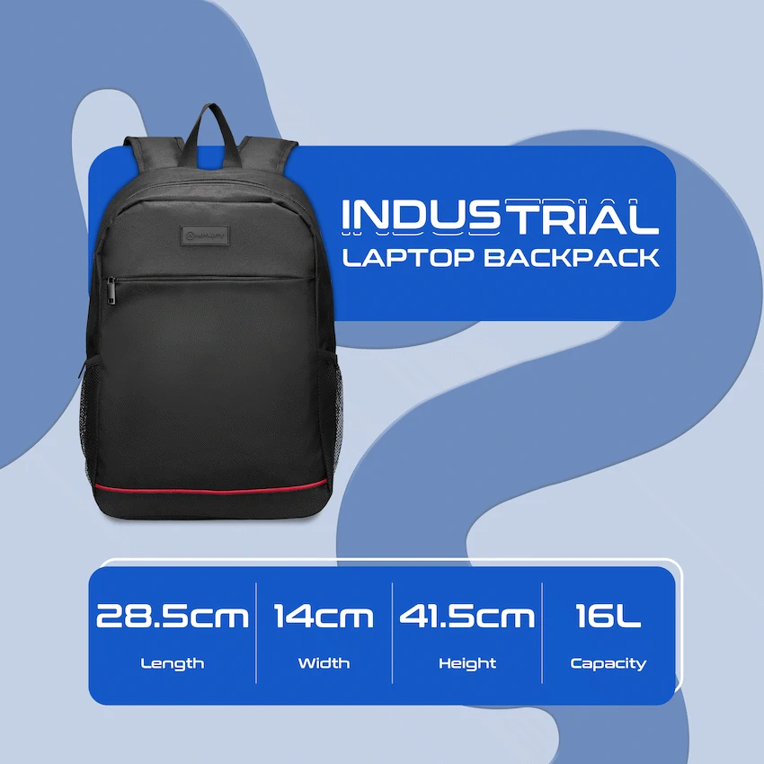 Amplify Industrial 15.6"Laptop Backpack Black - Image 2