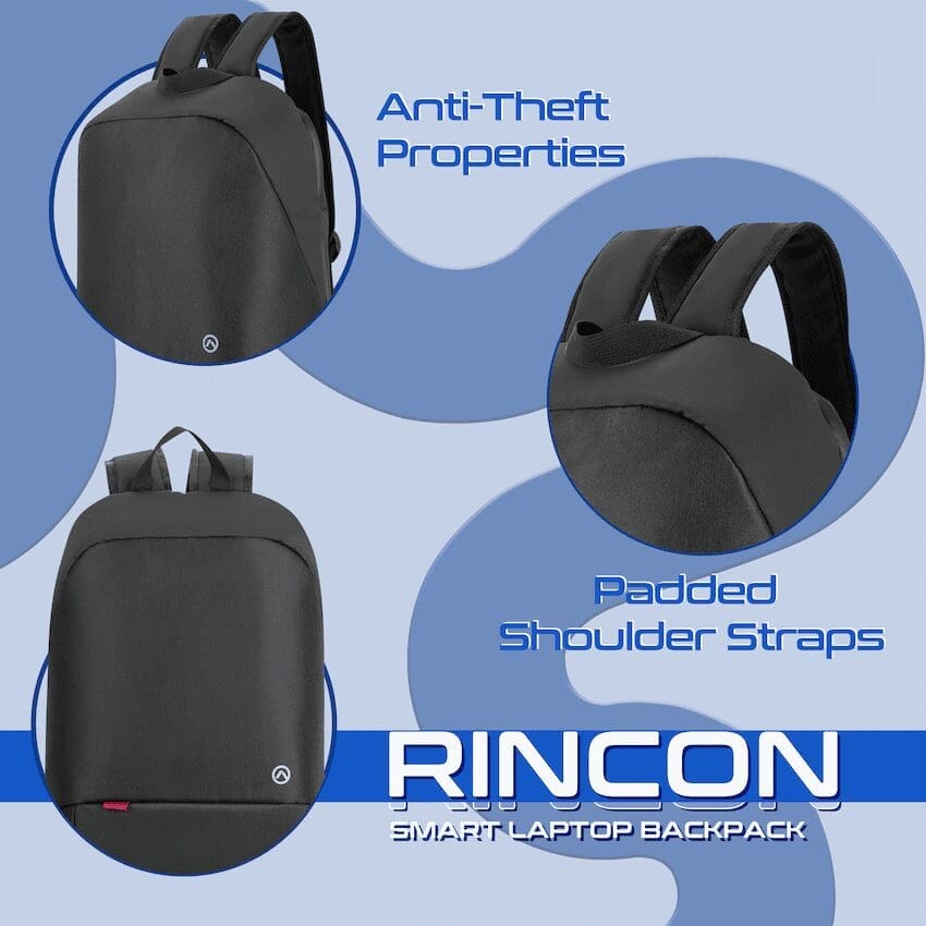 Amplify Rincon 15.6" Smart Anti-Theft Laptop Backpack - Image 4