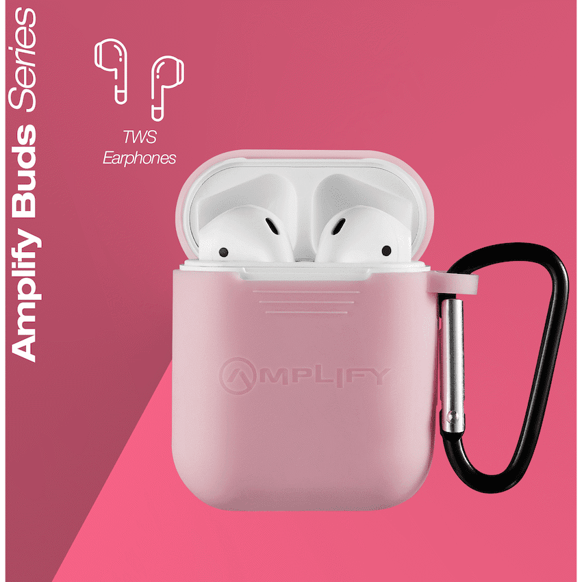 Amplify Buds Series True Wireless Earphones with Silicone Accessories - Pink - Image 2