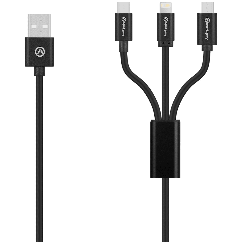Amplify On the Fly 3-in-1 Charging Cable 1m