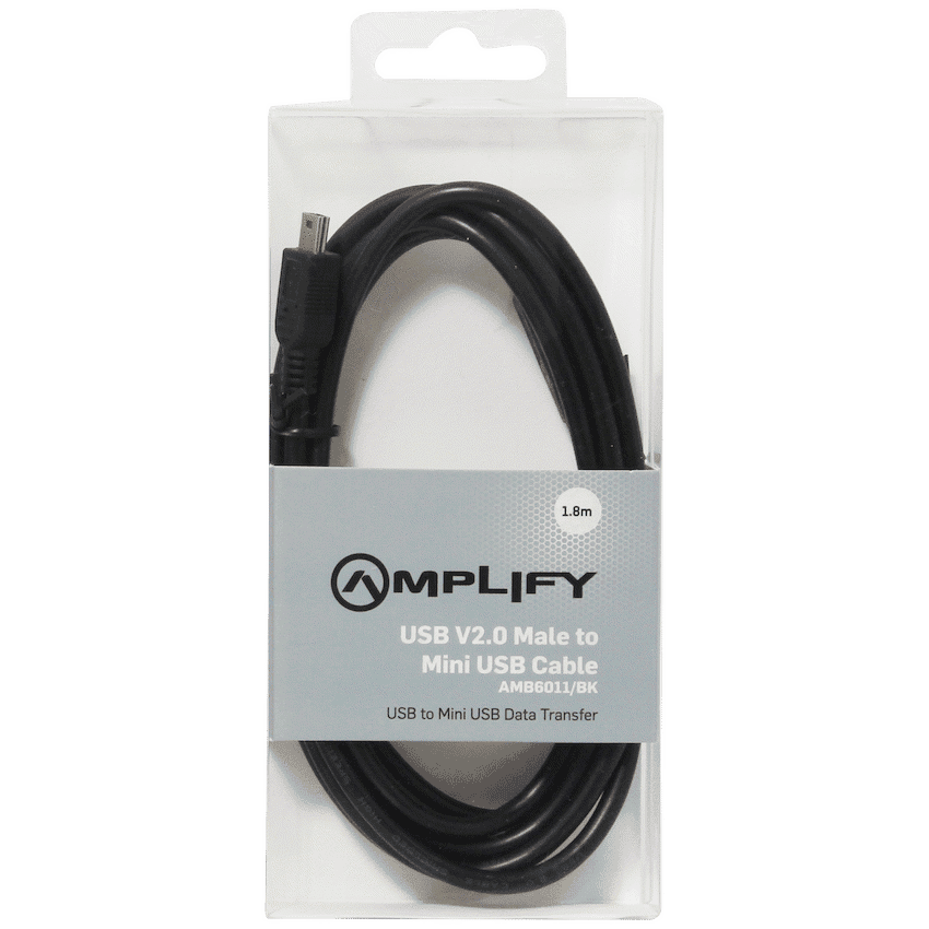 Amplify Cable - USB 2.0AM to Mini USB 1.8m - Image 3