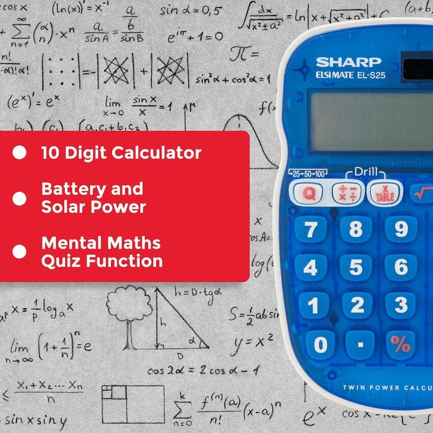 Sharp - EL-S25 Calculator - Blue - Blister - Image 3