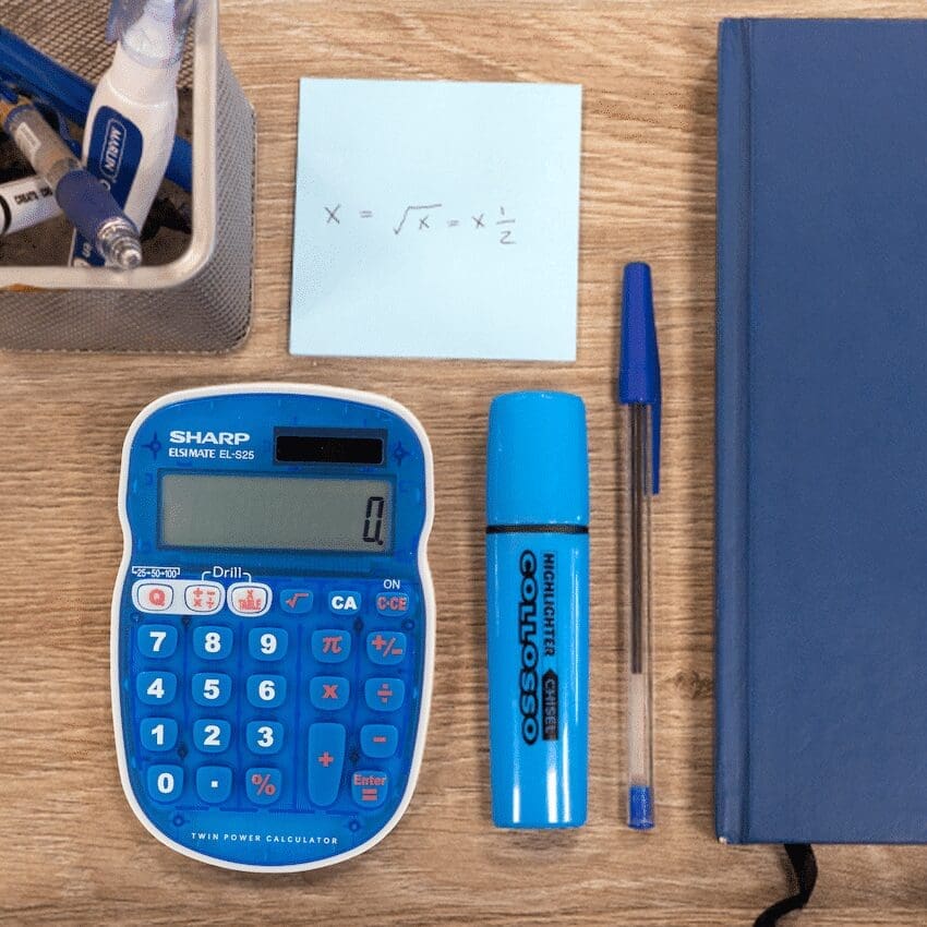Sharp - EL-S25 Calculator - Blue - Blister - Image 4