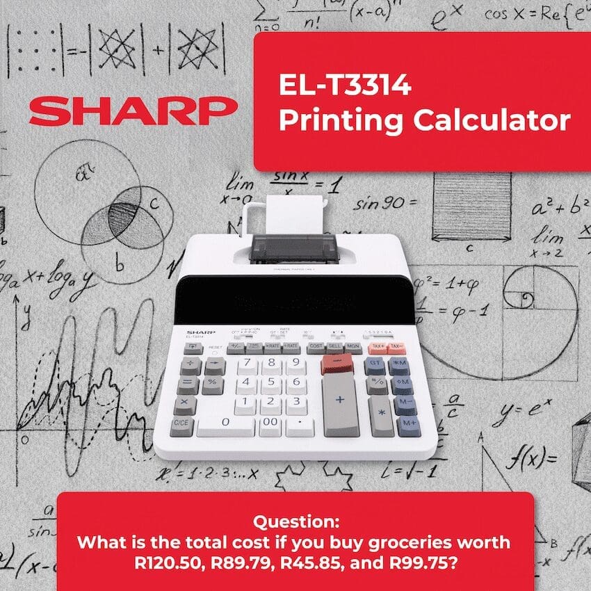 Sharp EL-T3314 Printing Calculator - Image 2