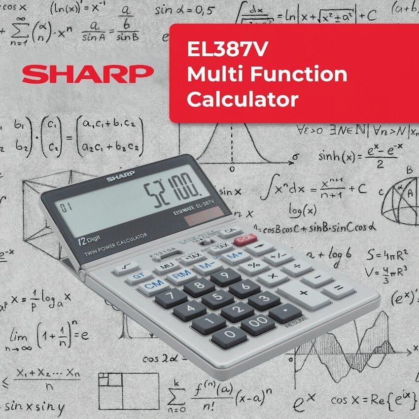 Sharp - EL387V Multi-Function Calculator - Image 4