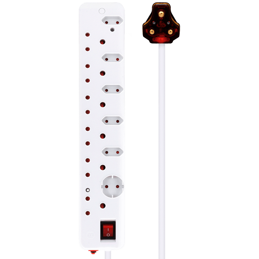 Ellies 12-Way High-Surge Multiplug 0.5m