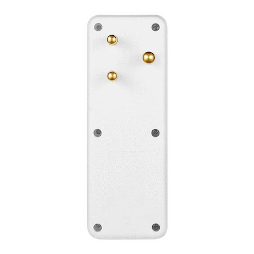 Ellies 4-Way Schuko Adaptor - White