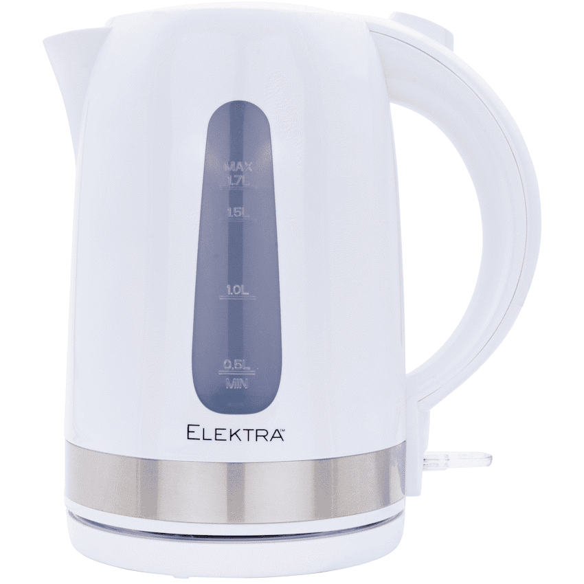 Elektra 1.7l Plastic Kettle - White - Image 4
