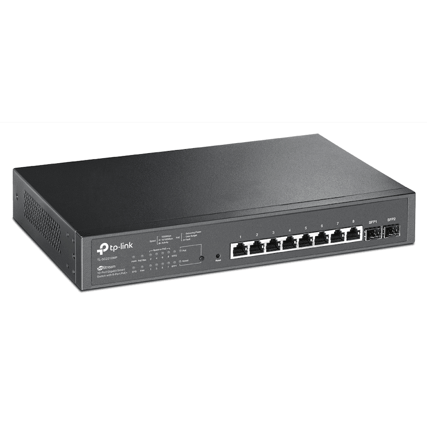 TP-LINK SG2210MP JetStream 10-Port Gigabit Smart Switch with 8-Port PoE+