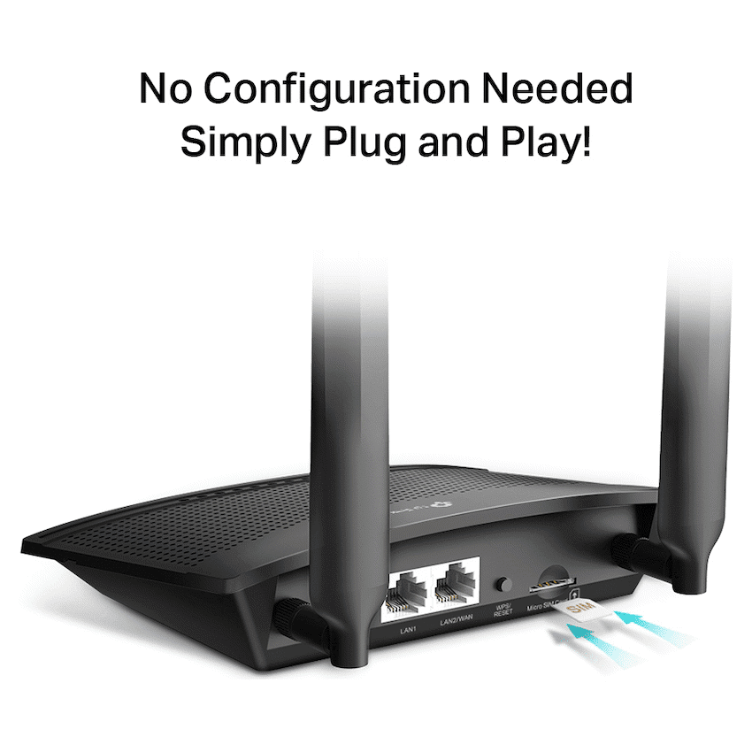 TP-LINK TL-MR100 300Mbps Wireless N 4G LTE Router - Image 3
