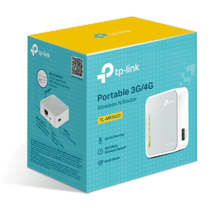 TP-LINK TL-MR3020 N300 Wireless Dual-Band 4G LTE Router - Image 3