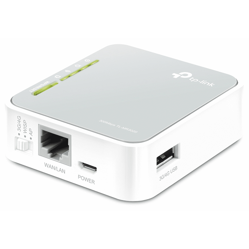 TP-LINK TL-MR3020 N300 Wireless Dual-Band 4G LTE Router - Image 2