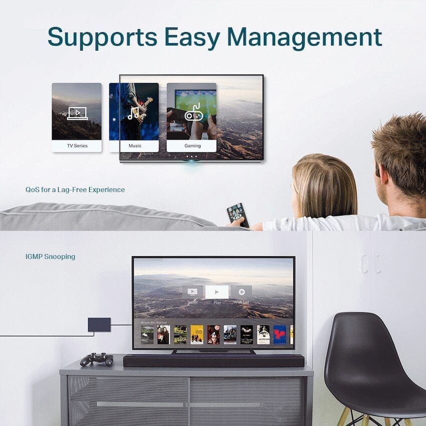 TP-LINK TL-SG108E 8-Port Gigabit Easy Smart Switch - Image 3