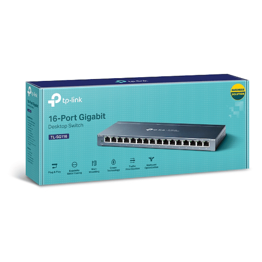 TP-LINK - TL-SG116 16-Port Gigabit Desktop Switch - Image 3