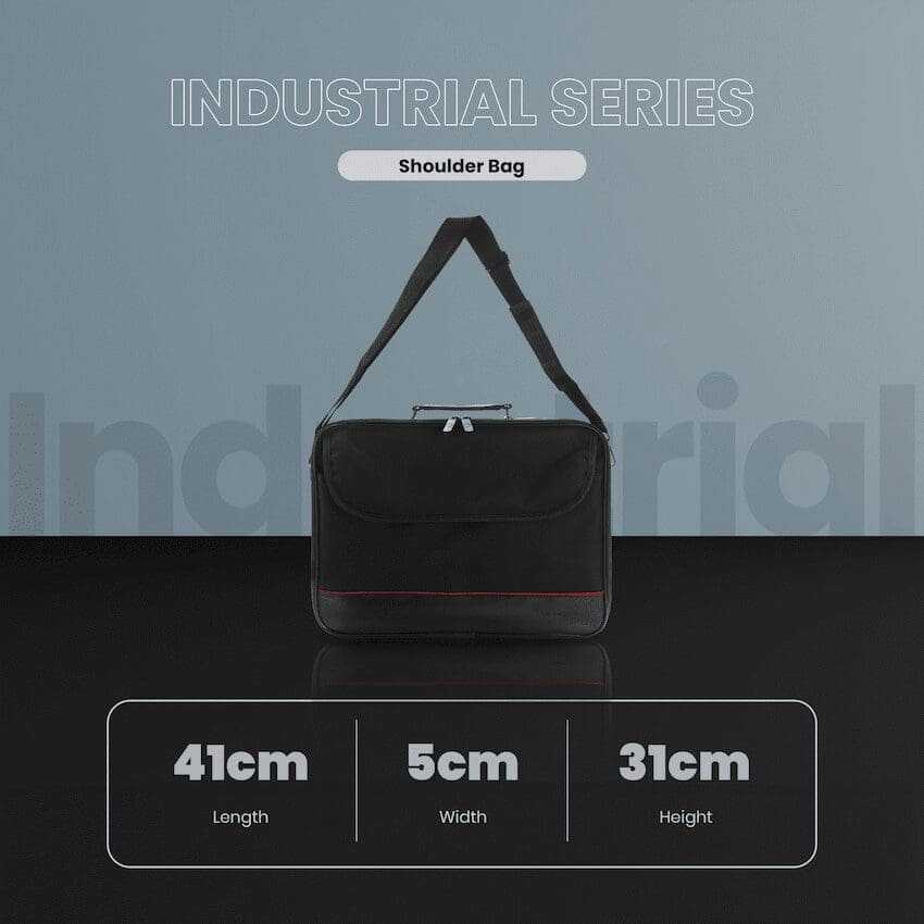 Volkano Industrial Series Shoulder Bags - Black - Image 4