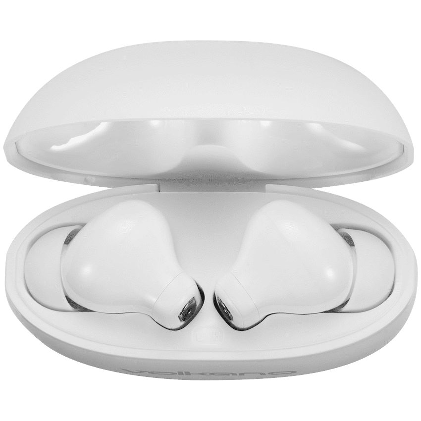 Volkano Pulse Series True Wireless Earphones with Charging Case - White - Image 2