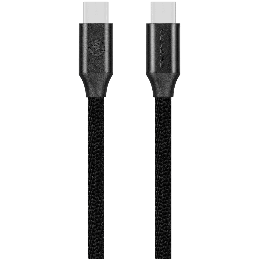 Volkano Weave Series Type-C to Type-C Cable 3m 60w - Black
