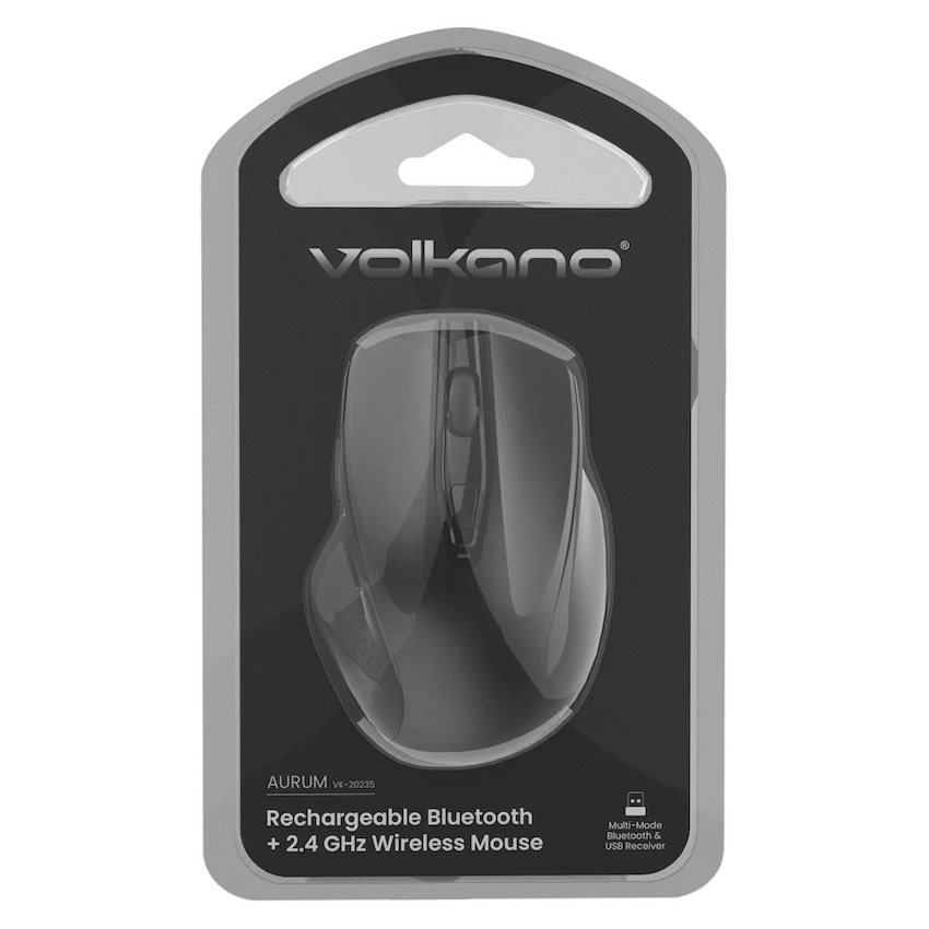 Volkano Aurum Series Bluetooth Wireless Mouse - Black - Image 2