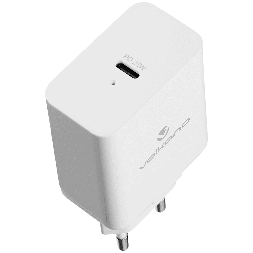Volkano - Potent Series 25w P.D. / PPS Wall Charger - White