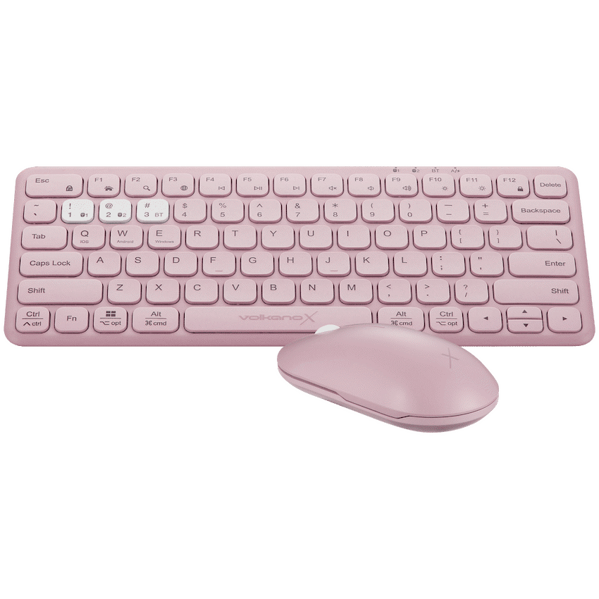 VolkanoX Blaze Bluetooth Wireless Keyboard and Mouse Combo - Rose - Image 4