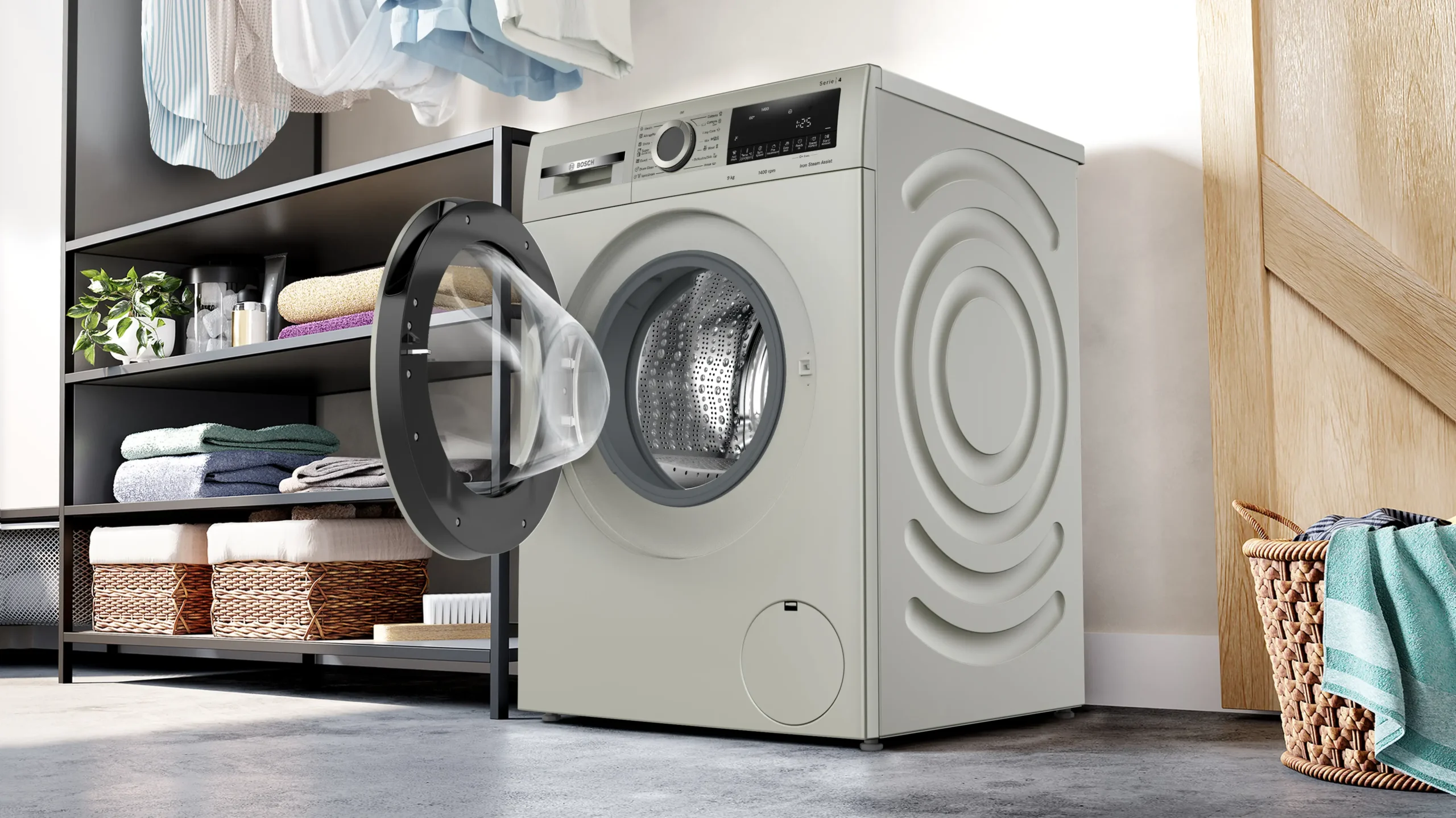 Bosch - WGA1440XZA Serie 4 9kg Silver Inox Front Loader - Image 4