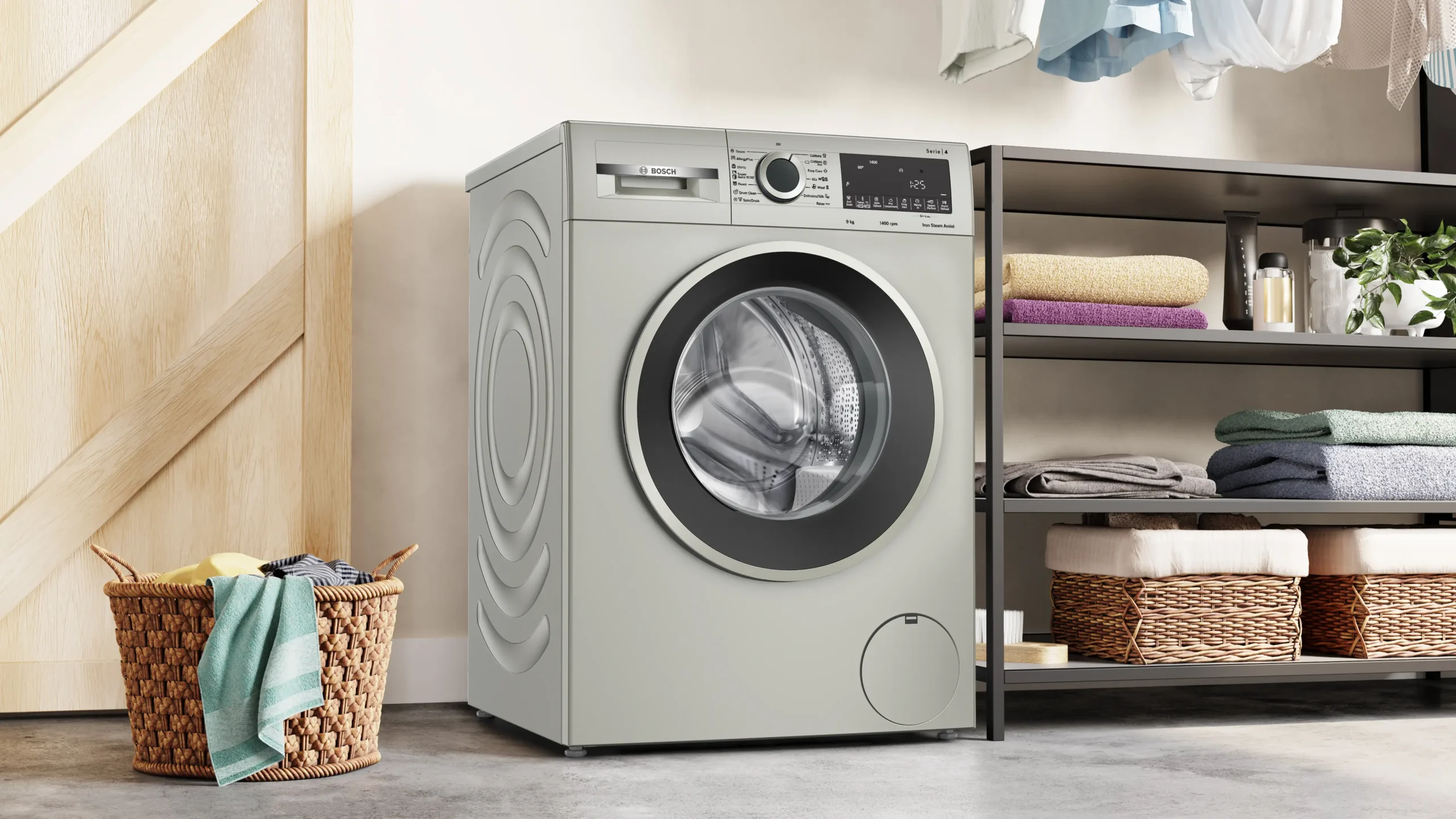 Bosch - WGA1440XZA Serie 4 9kg Silver Inox Front Loader - Image 5