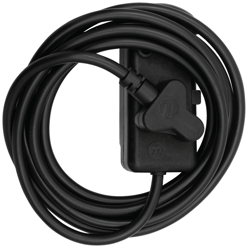 Ellies - Side-by-Side Heavy-Duty Extension Lead - 3m - Black - Image 3