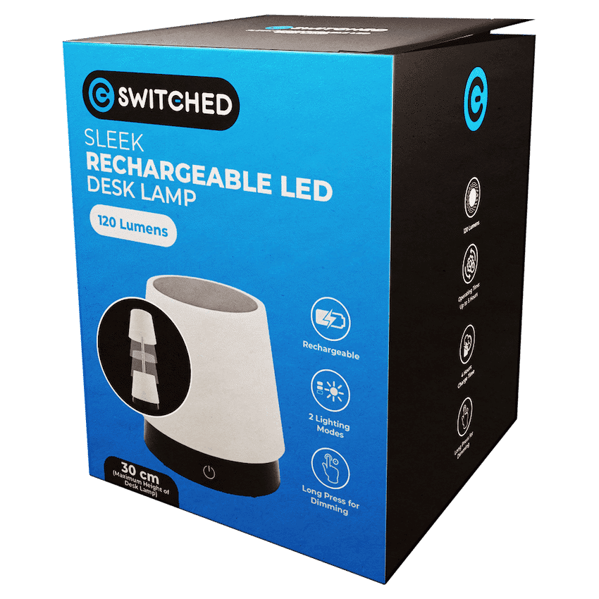 Switched Sleek Series Rechargeable LED Desk Lamp - Image 2