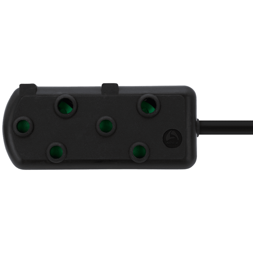Switched Light Duty Side by Side (SBS) Extension Leads 5m - BK - Image 2